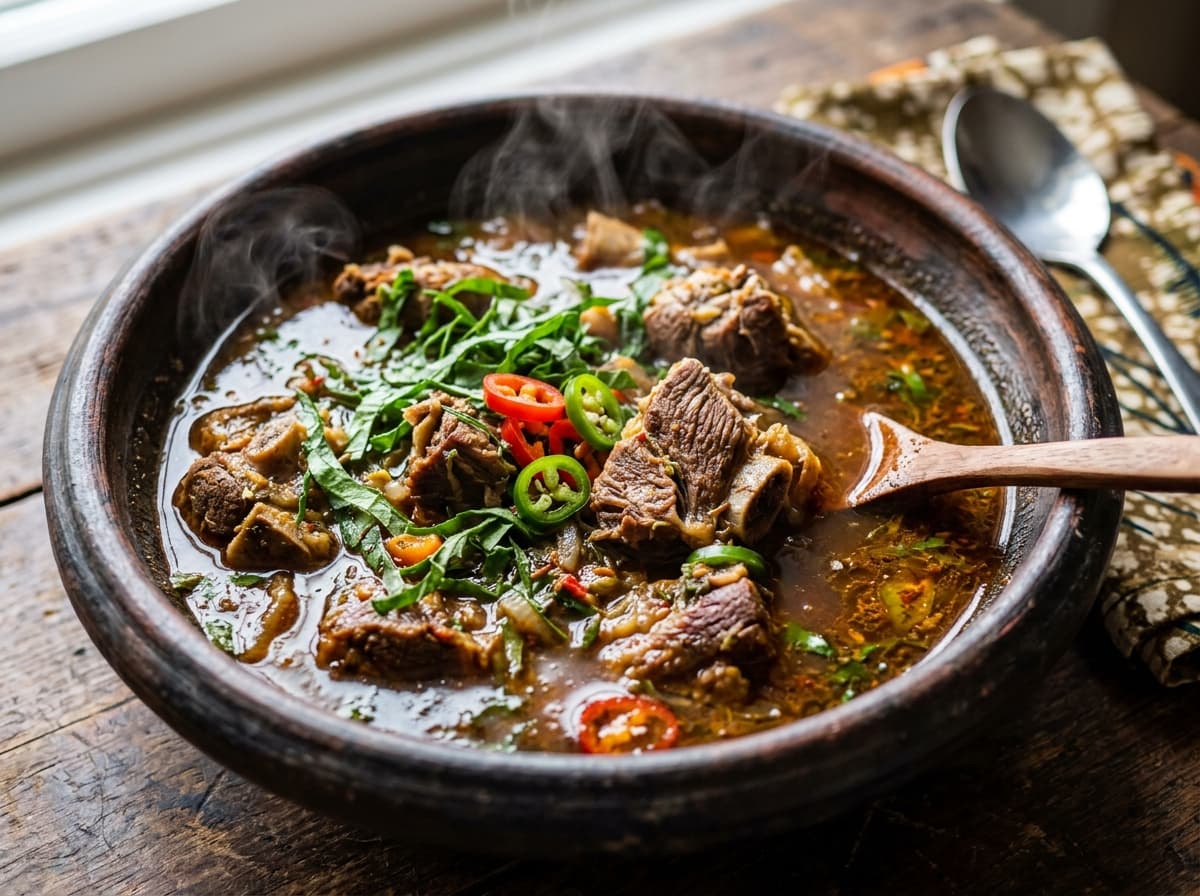 Goat Meat Pepper Soup (Asun Broth)